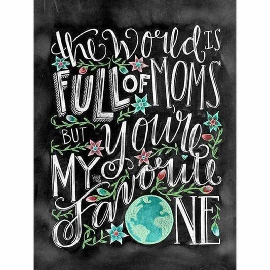 New Hot Sale Full Square Blackboard Full Drill - 5D DIY