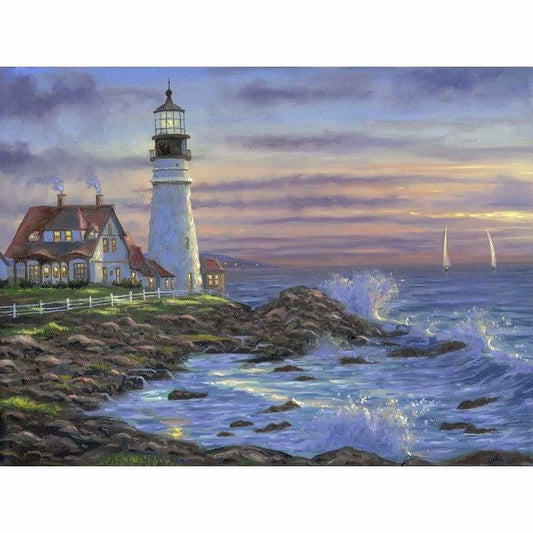 New Hot Sale Lighthouse Modern Art Full Drill - 5D Diy