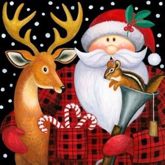 New Hot Sale Santa Claus Reindeer Full Drill - 5D Diy