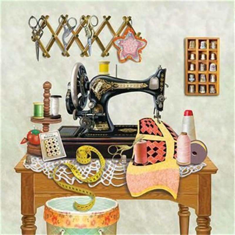 New Hot Sale Sewing Machine Pattern Full Drill - 5D Diamond 