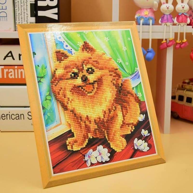 New Oil Painting Style Pet Dog Diy Full Drill - 5D Full 