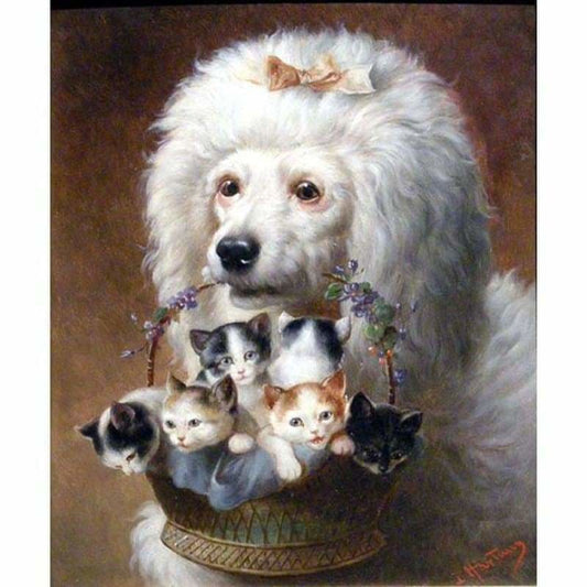 Oil Painting Style Cat Full Drill - 5D Diy Diamond Painting