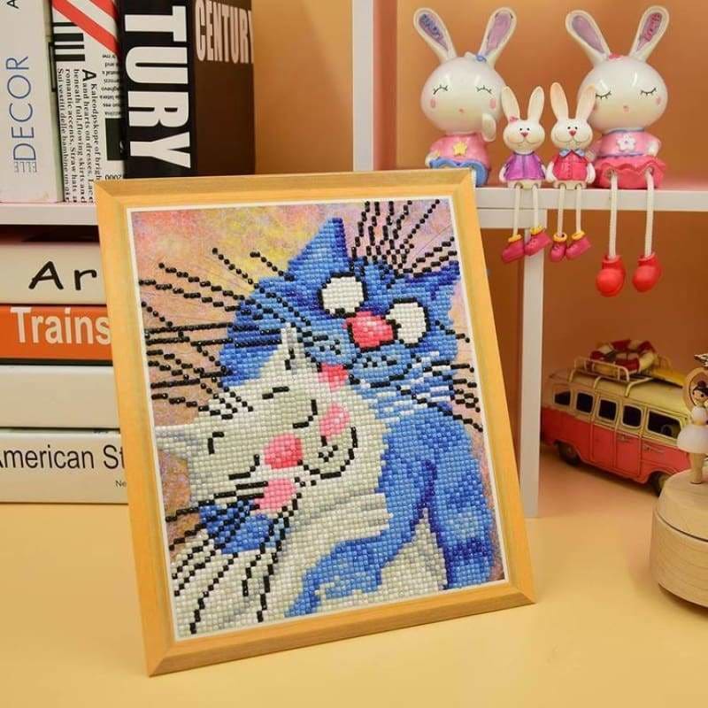 Oil Painting Style Cat Full Drill - 5D Diy Diamond Painting 