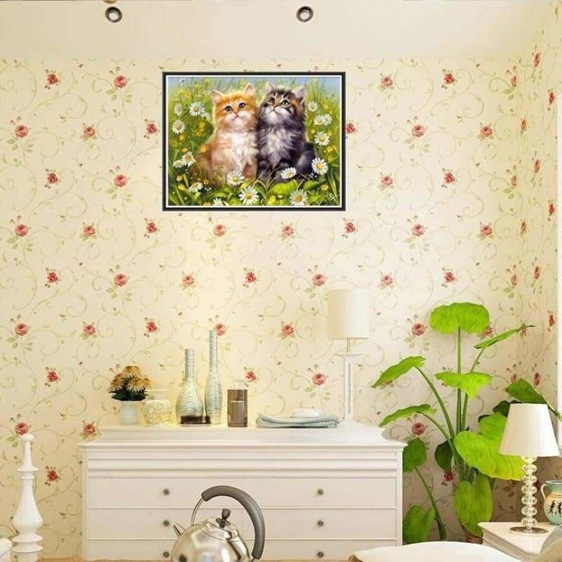 Oil Painting Style Cat Full Drill - 5D Diy Diamond Painting 