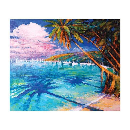 Full Drill - 5D Diamond Painting Kits Beautiful Lake in Summer - NEEDLEWORK KITS