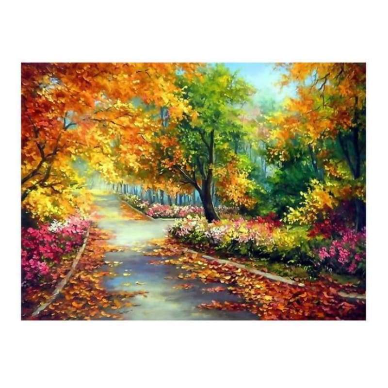 Full Drill - 5D Diamond Painting Kits Charming Autumn Colored Forest - NEEDLEWORK KITS