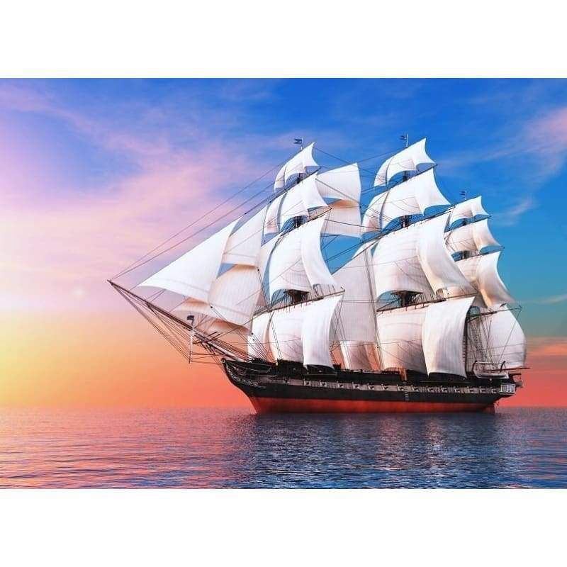 Old Sailing Ship -  Full Drill Diamond Painting - NEEDLEWORK KITS