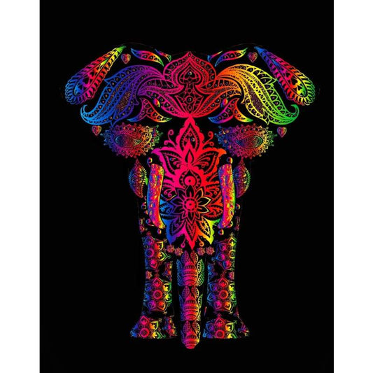 Pattern Elephant - Full Drill Diamond Painting Abstract -