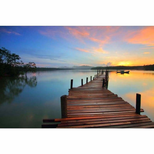 Peaceful waters- Full Drill Diamond Painting - NEEDLEWORK KITS