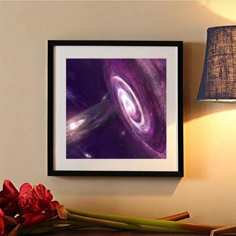 Full Drill - 5D DIY Diamond Painting Kits Popular Wall Decoration Purple Galaxy - NEEDLEWORK KITS