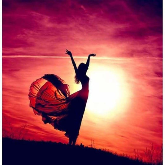 Full Drill - 5D DIY Diamond Painting Kits Artistic Red Dream Dancer - NEEDLEWORK KITS
