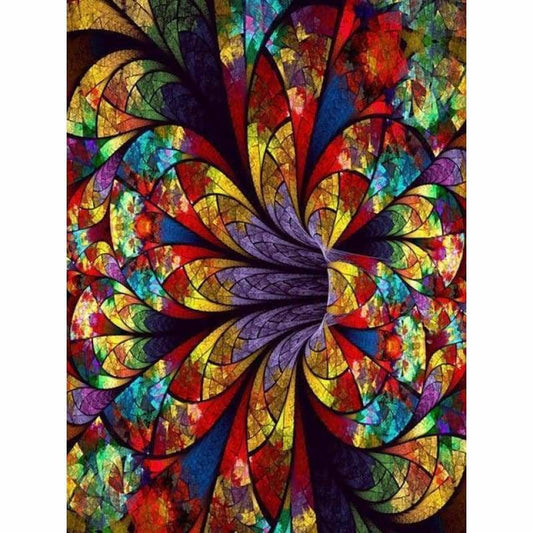 Rhinestone Art Abstract Pattern Full Drill - 5D Diy Crystal