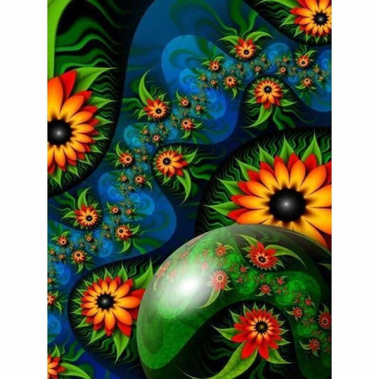 Rhinestone Art Abstract Pattern Full Drill - 5D Diy Crystal