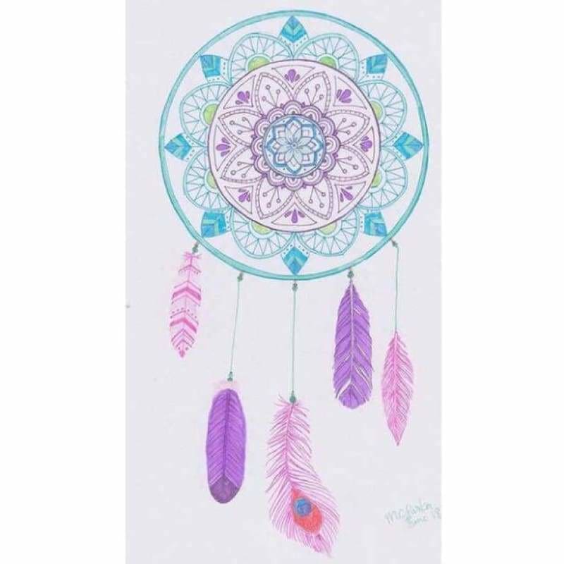 Full Drill - 5D DIY Diamond Painting Kits Dream Catcher Feathers - NEEDLEWORK KITS