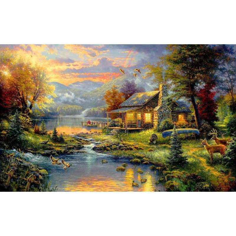 Scenery artwork 012- Full Drill Diamond Painting - NEEDLEWORK KITS