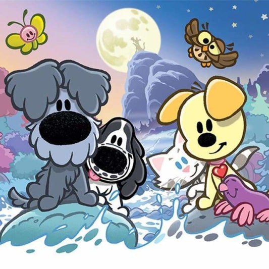 Special Cartoon Dog Pattern Full Drill - 5D Diy Diamond