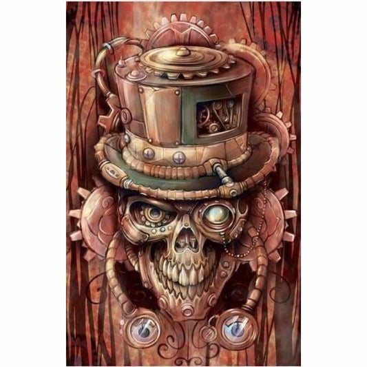 Full Drill - 5D DIY Diamond Painting Kits Special Skull Machinist - NEEDLEWORK KITS