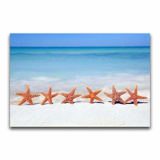 Full Drill - 5D DIY Diamond Painting Kits Special Starfish By the Sea - NEEDLEWORK KITS