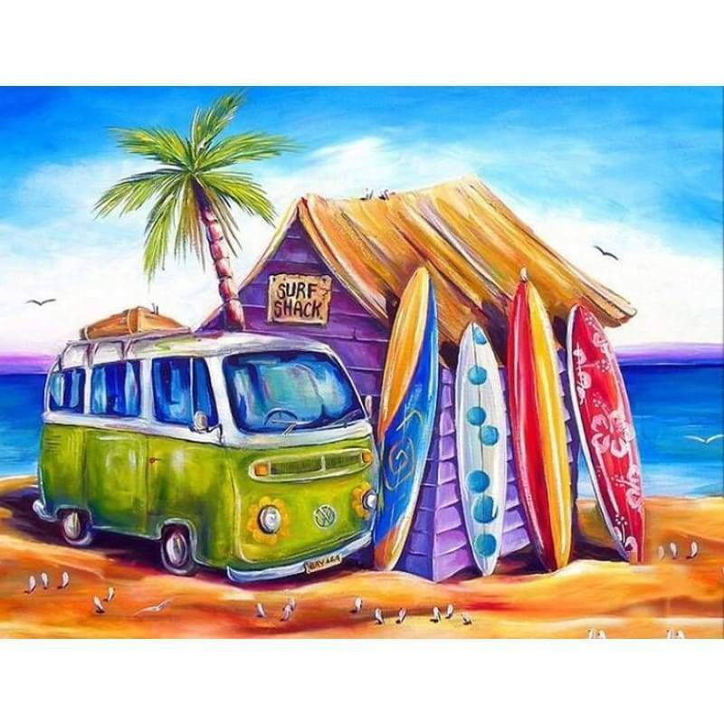 Surf Shack- Full Drill Diamond Painting - Special Order - 