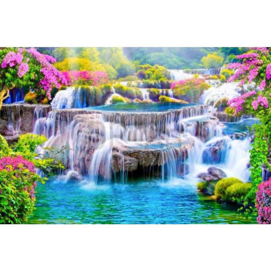 Waterfall 04- Full Drill Diamond Painting - Special Order -